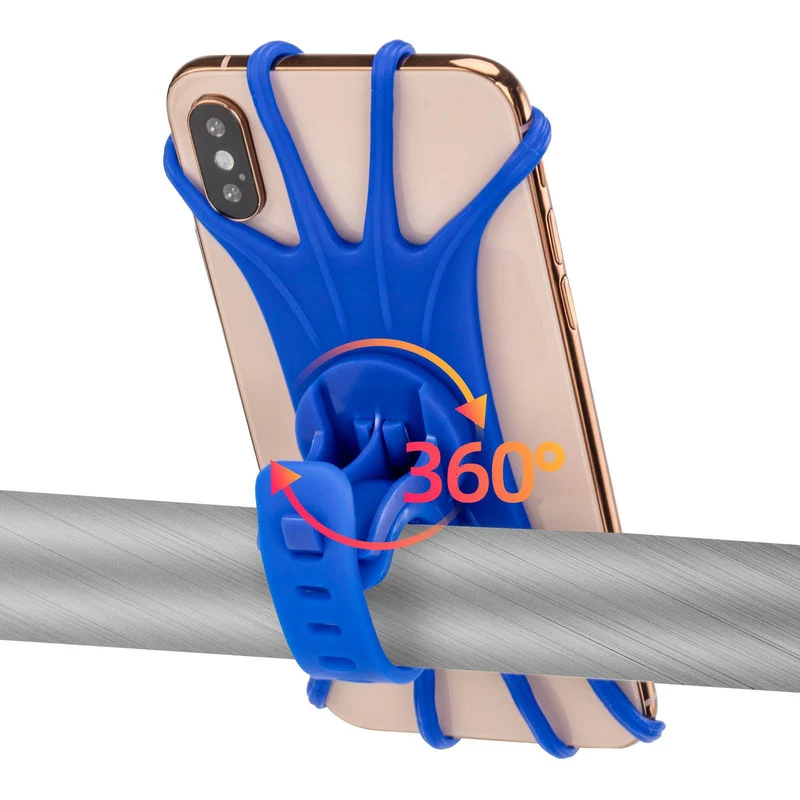 ROCKBROS Handyhalterung uit Silikon 360° Drehbar voor Motorrad & Fahrrad