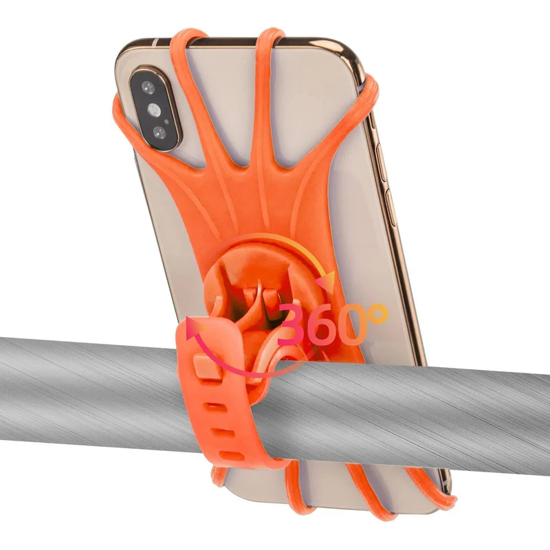 ROCKBROS Handyhalterung uit Silikon 360° Drehbar voor Motorrad & Fahrrad