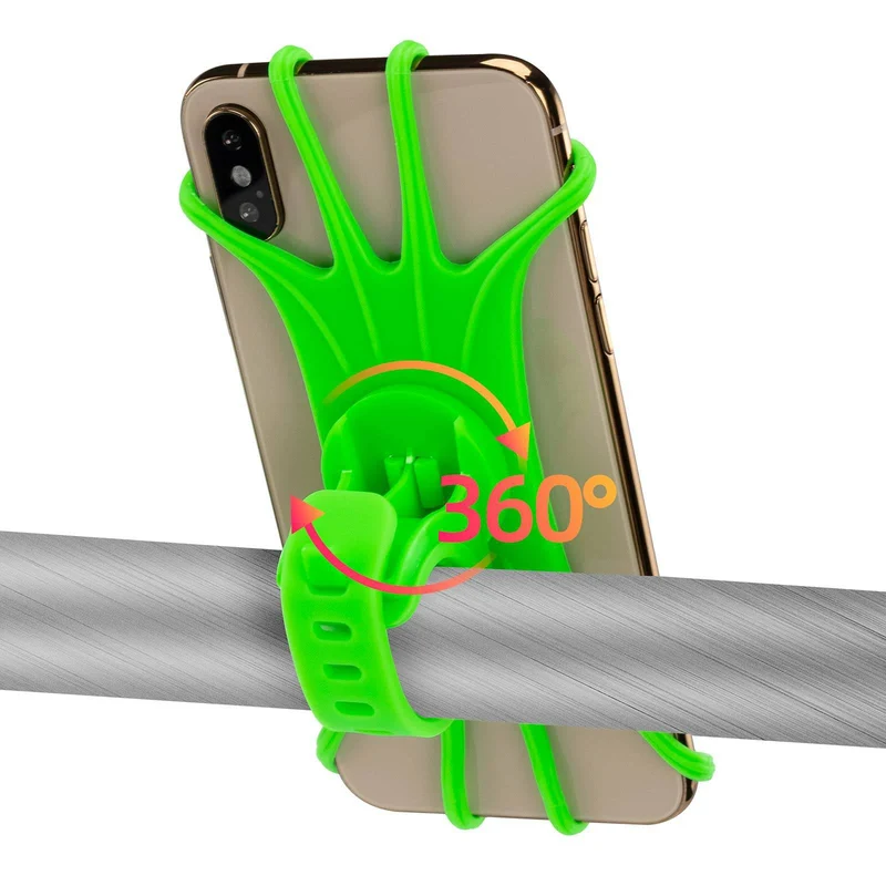 ROCKBROS Handyhalterung uit Silikon 360° Drehbar voor Motorrad & Fahrrad