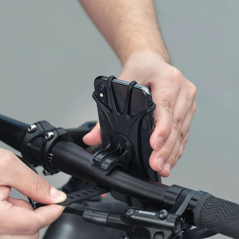 ROCKBROS Handyhalterung uit Silikon 360° Drehbar voor Motorrad & Fahrrad