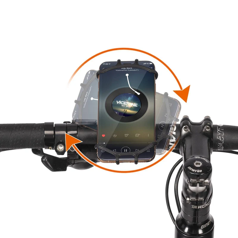ROCKBROS Handyhalterung uit Silikon 360° Drehbar voor Motorrad & Fahrrad