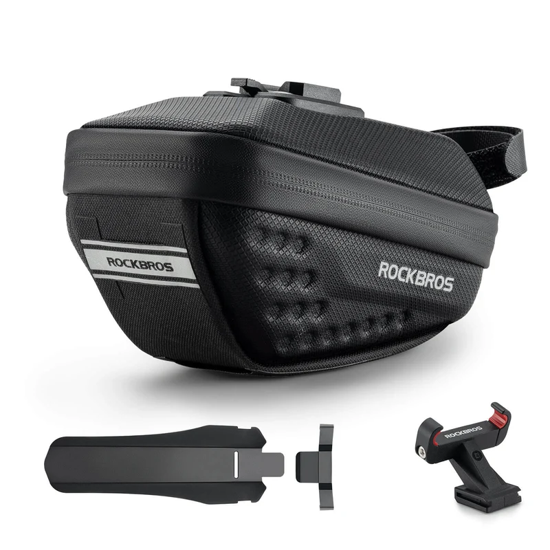 ROCKBROS Fahrrad Satteltasche mit Schutzblech Wasserabweisend 1,3 л/0.8 л