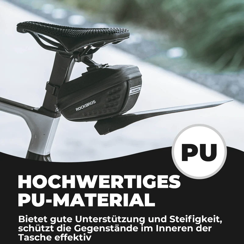 ROCKBROS Fahrrad Satteltasche mit Schutzblech Wasserabweisend 1,3 л/0.8 л
