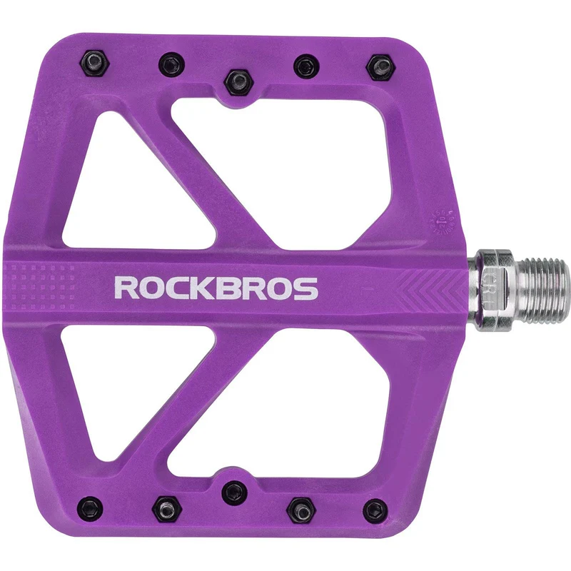 ROCKBROS Плоская педаль 9/16 з нейлонавымі 3 герметычнымі падшыпнікамі rutschfest