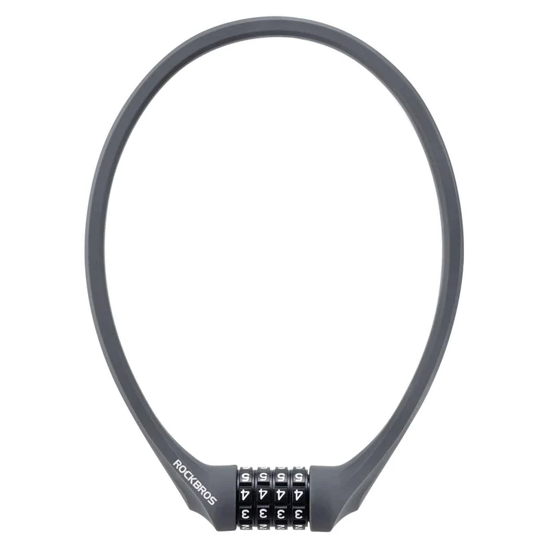ROCKBROS Fahrradschloss mit 4-Stellig Zahlencode 65cm lang
