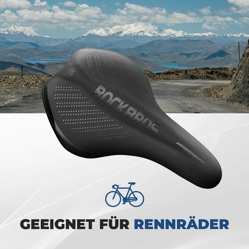 Fahrradsattel Komfortabel Gel met überzug & Schraubenschlüssel
