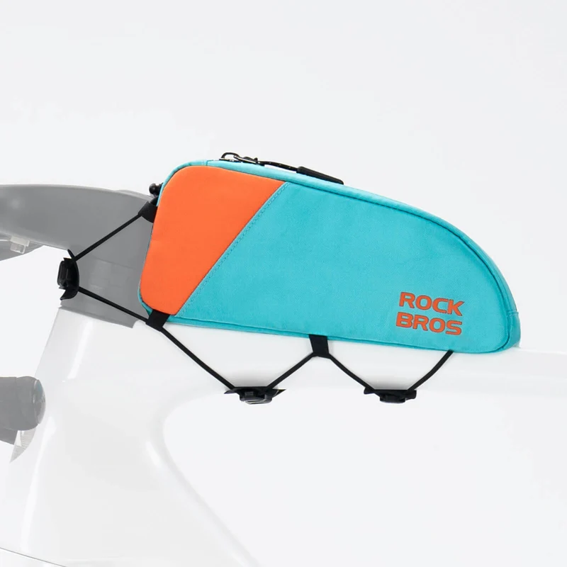 ROCKBROS Fahrrad Oberrohrtassche Schnellverschlussschnalle & Bungee-Seil-Fixierung 0,8L