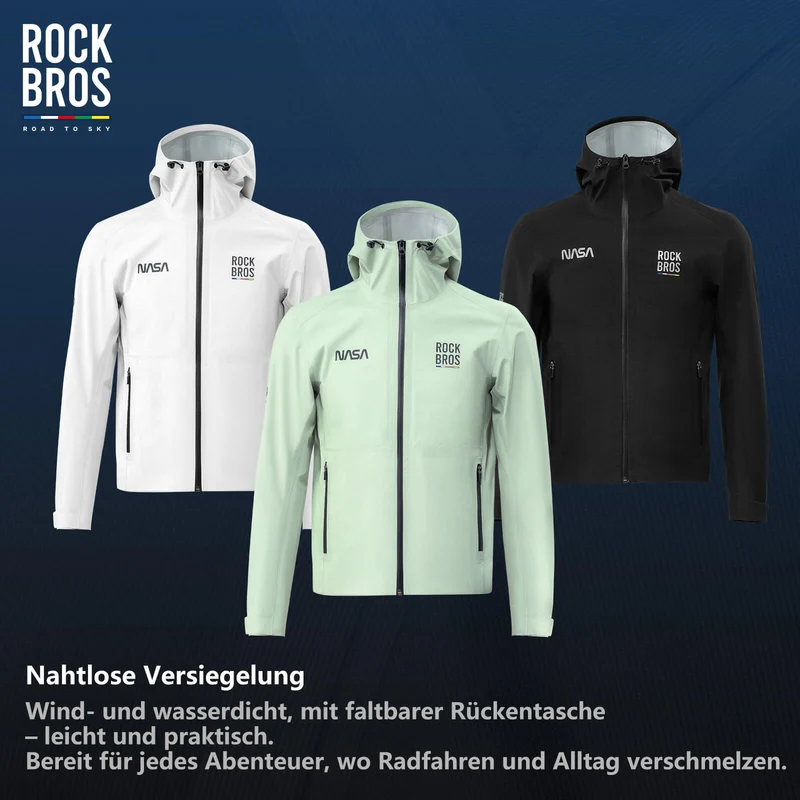 ROAD TO SKY regenjack met fahrradjack winddicht unisex voor MTB en renners