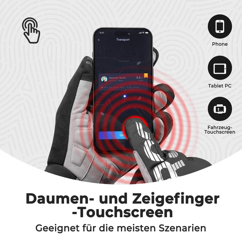ROCKBROS Vollfinger Handschoen met Touchscreen-functie