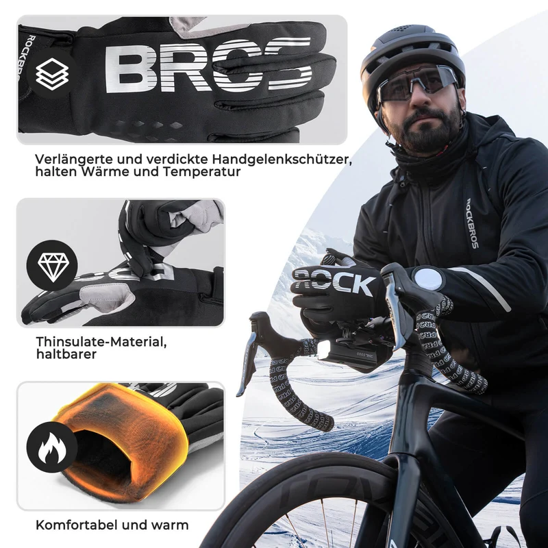 ROCKBROS Vollfinger Handschoen met Touchscreen-functie