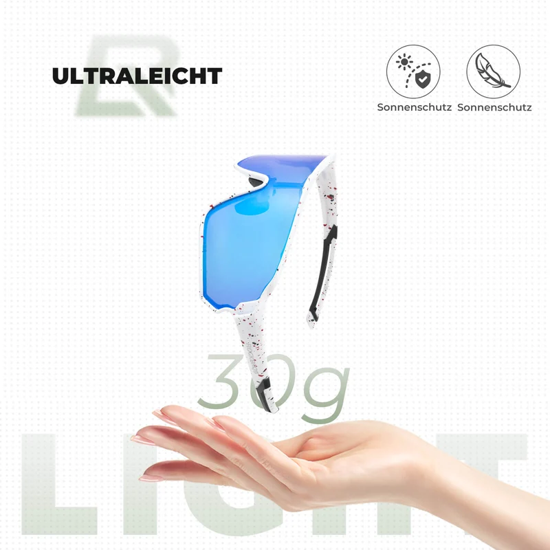 Fahrradbrille Polarisiert UV400 Schutz Ultraleicht