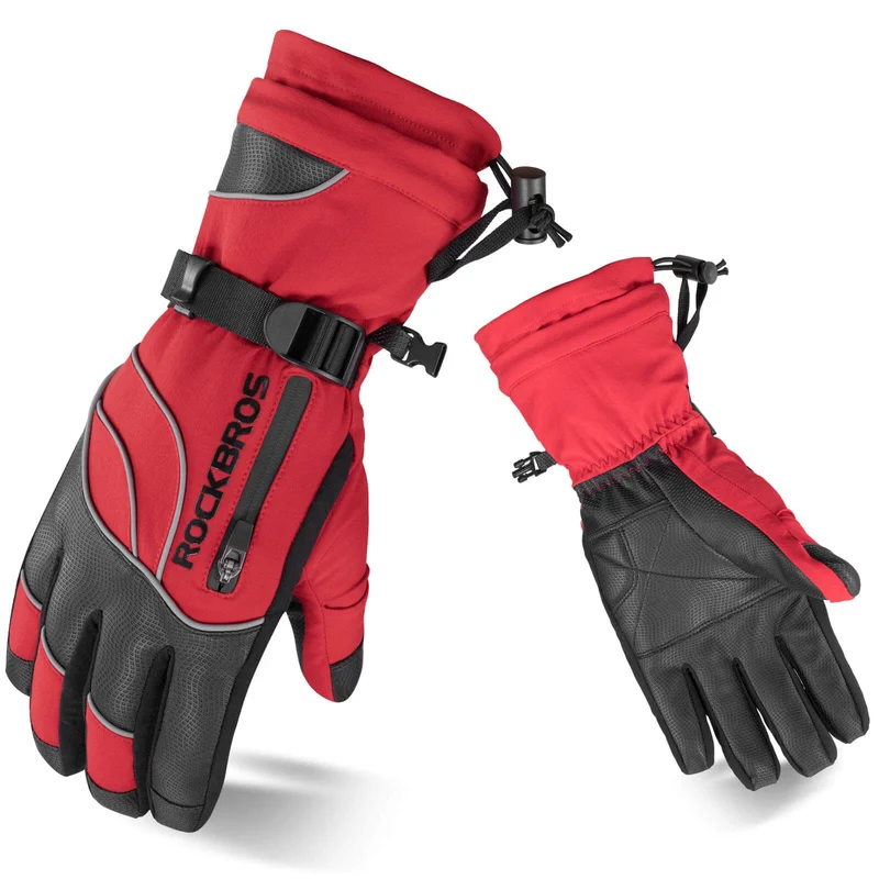 ROCKBROS Winter Handschuhe Warm Skihandschuhe Winddicht -20℃ M-XL