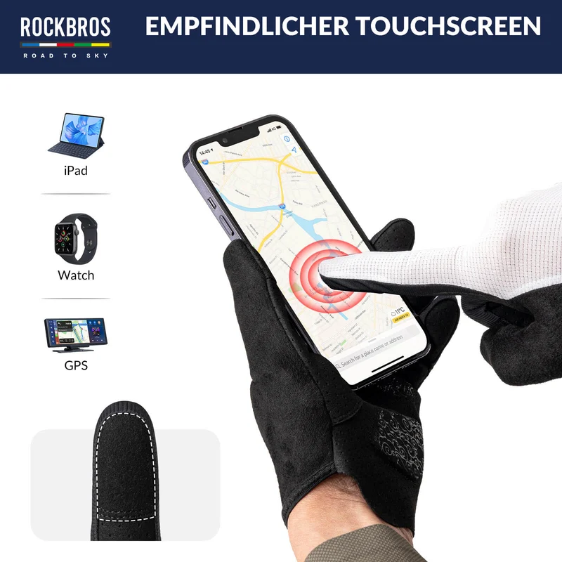 ДАРОГА ДА НЕБА Fahrradhandschuhe Atmungsaktiv mit Touchscreen Sommer/Frühling