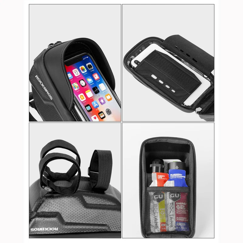 ROCKBROS Fahrrad Lenkertasche Handyhalterung met TPU-touchscreen