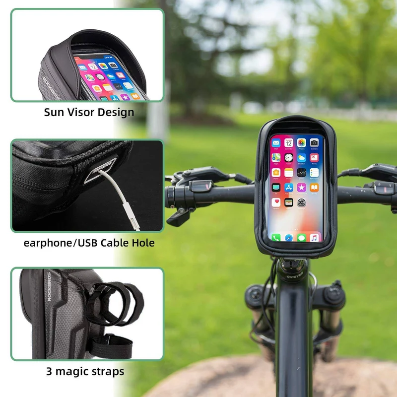 ROCKBROS Fahrrad Lenkertasche Handyhalterung met TPU-touchscreen