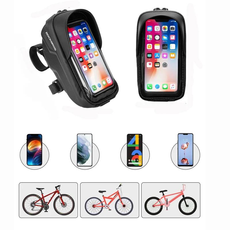 ROCKBROS Fahrrad Lenkertasche Handyhalterung met TPU-touchscreen