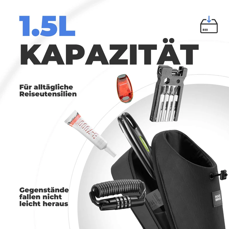 Lenkertasche Wasserflaschentasche 1.5L voor Trinkflaschen Ø7 cm