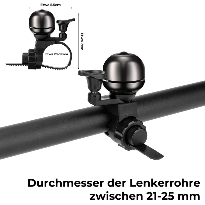 Fahrradklingel Klassisch Fahrradglocke Laut Klingel voor 20–31 mm