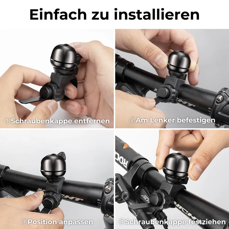 Fahrradklingel Klassisch Fahrradglocke Laut Klingel voor 20–31 mm
