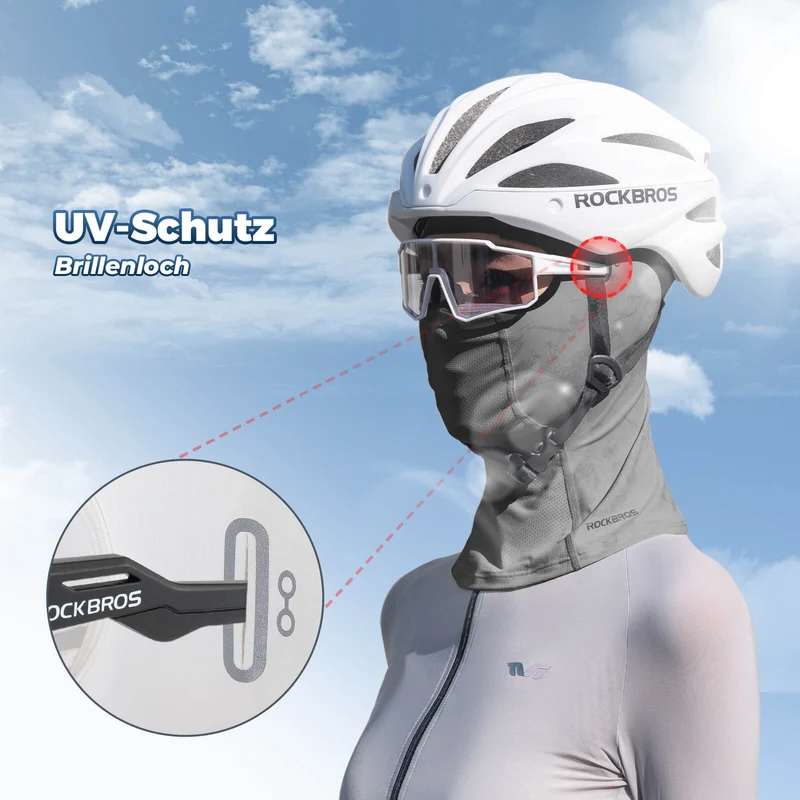 ROCKBROS Summer Sturmhaube UPF40+ Балаклава Gesichtsmaske Schnelltrocknend