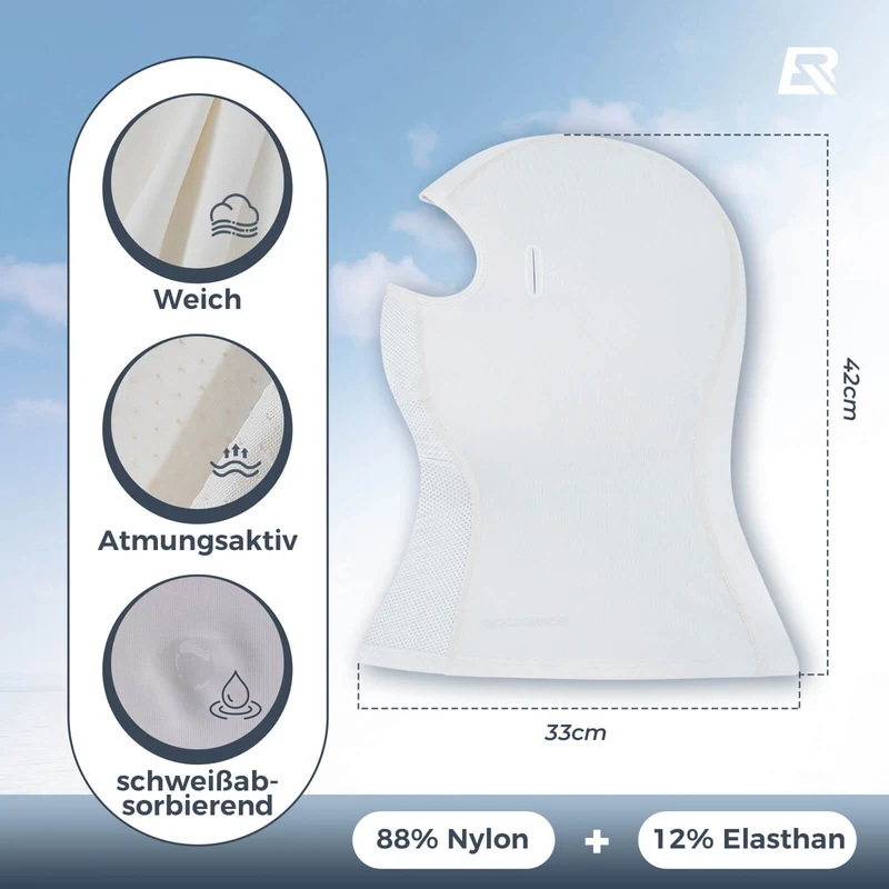ROCKBROS Summer Sturmhaube UPF40+ Балаклава Gesichtsmaske Schnelltrocknend