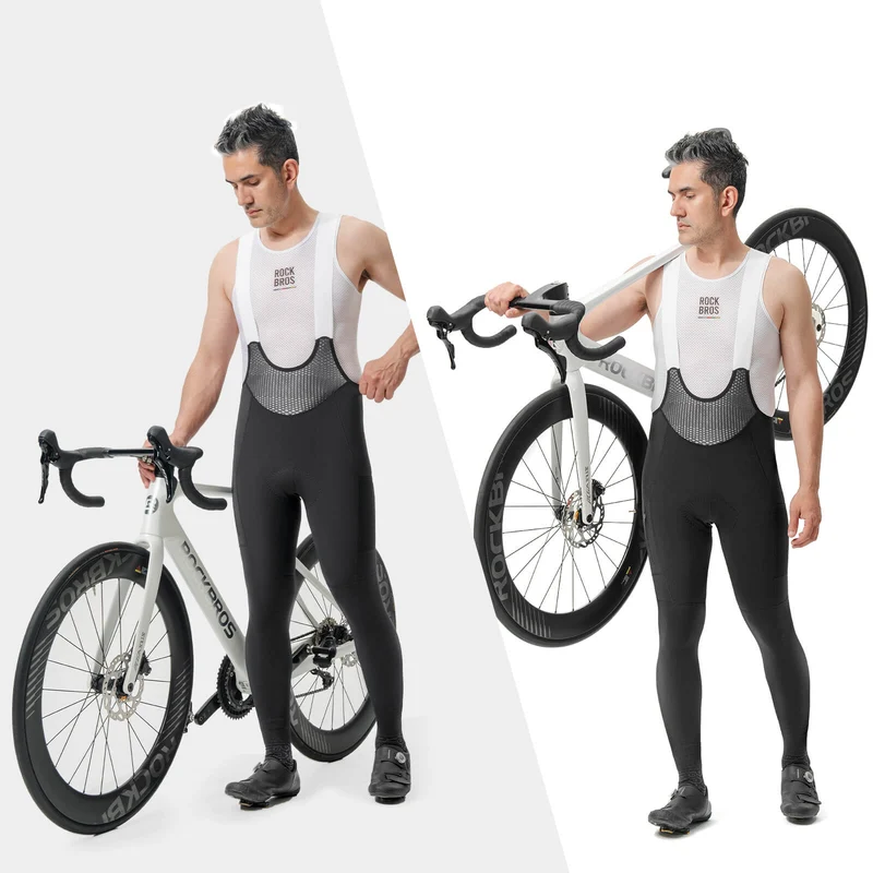 ДАРОГА ДА НЕБА Herren Fahrrad Trägerhose Lang Gepolstert