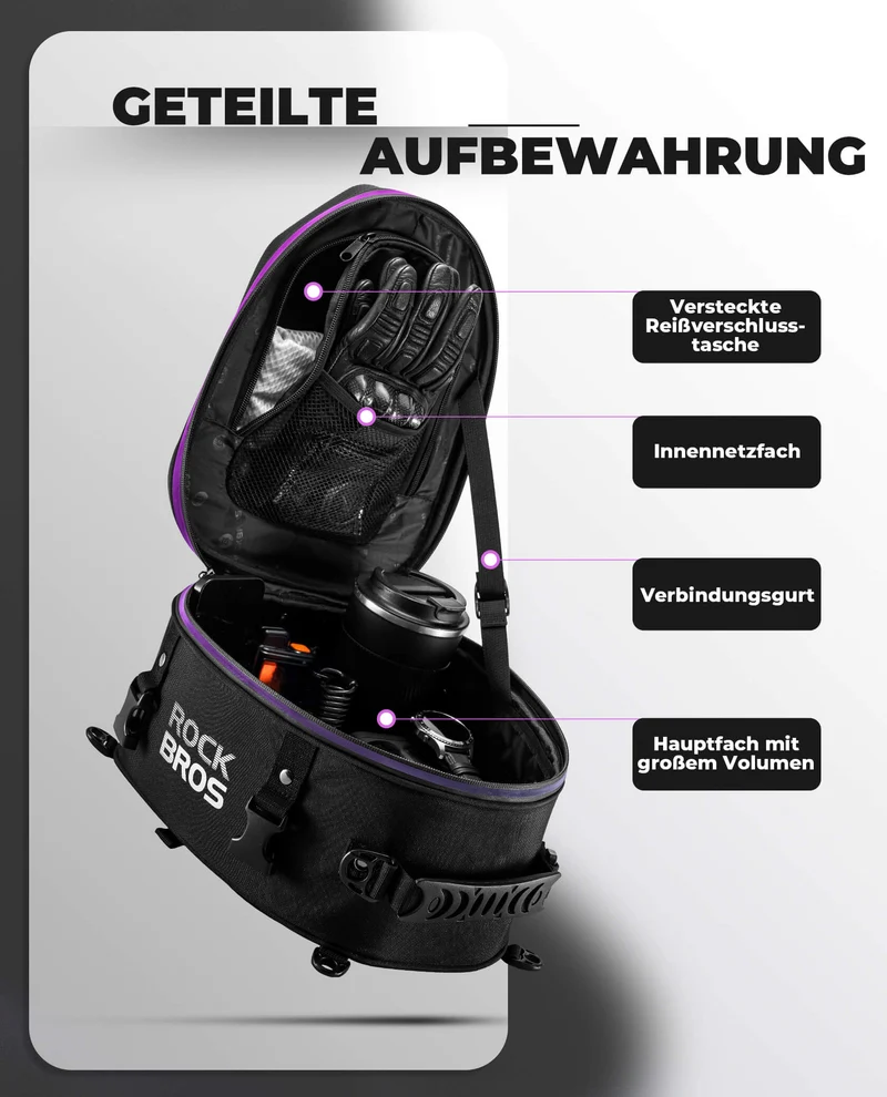 Motorrad Hecktasche Gepäcktasche 12,5L для Rücksitz