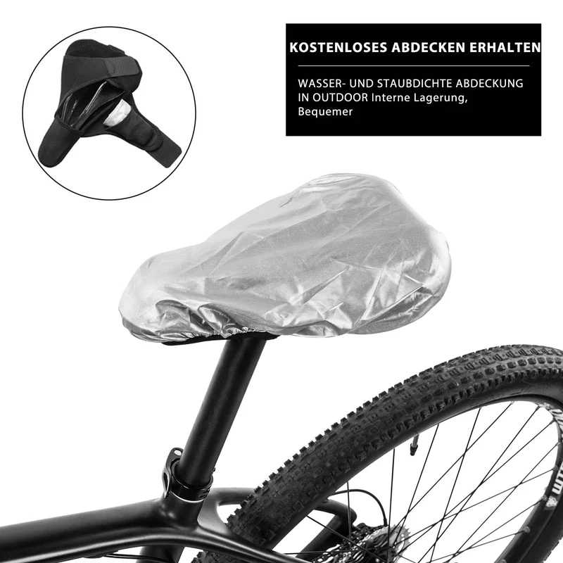 ROCKBROS Fahrrad Sattelbezug Gel Sattel Überzug Zwart