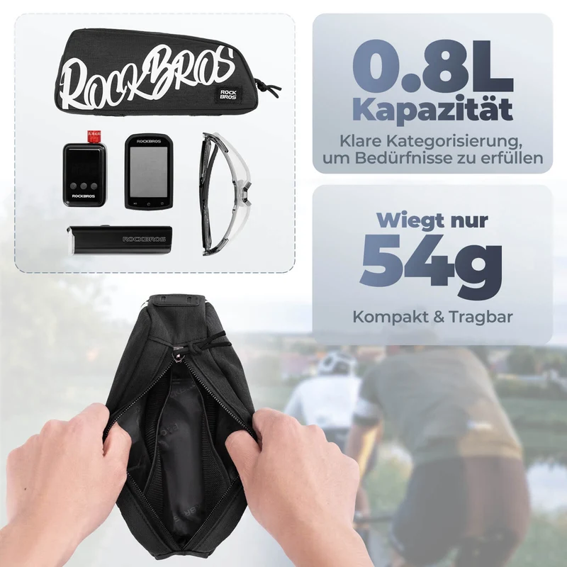 Oberrohrtasche Rahmentasche 0,8L - серыя SketchRide