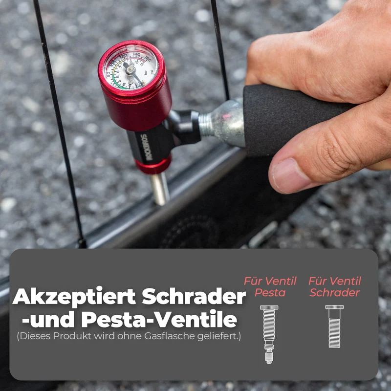 CO2 Fahrradpumpe Minipumpe для Presta & Schrader Ventile
