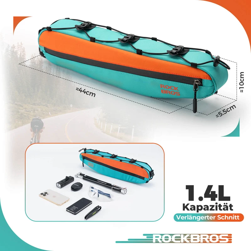 Fahrrad Rahmentasche Driecktasche 44cm 1,4L
