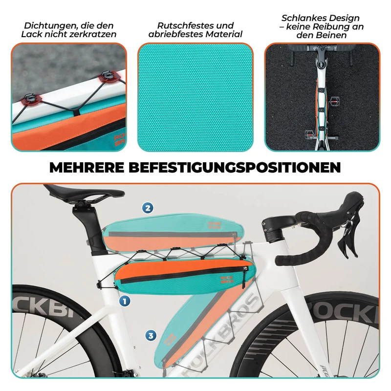 Fahrrad Rahmentasche Driecktasche 44cm 1,4L