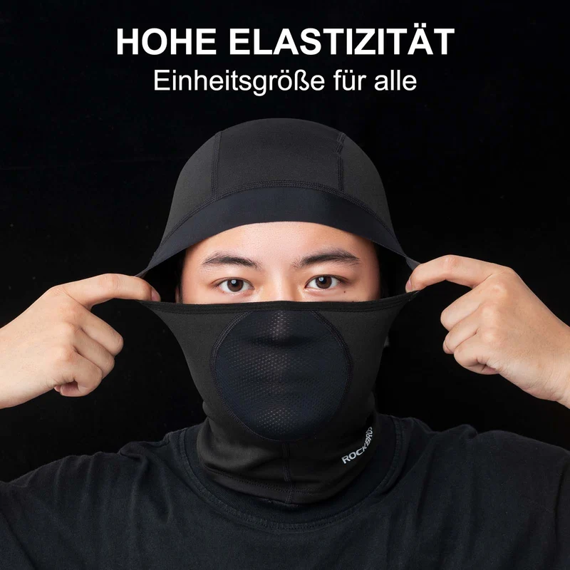 ROCKBROS Sturmhaube Bivakmuts Herbst Winterskimasker Atmungsaktiv Gesichtshaube