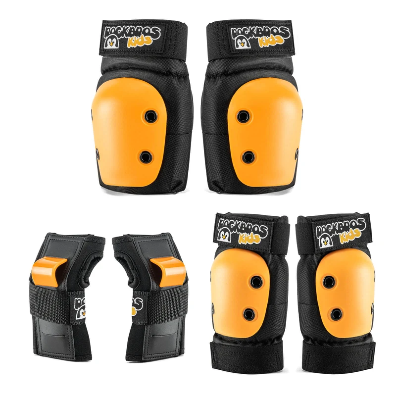 ROCKBROS Kinder Knieschoner 6-in-1 Komfort Schoner Set Beschermtoren Fahrrad Sport