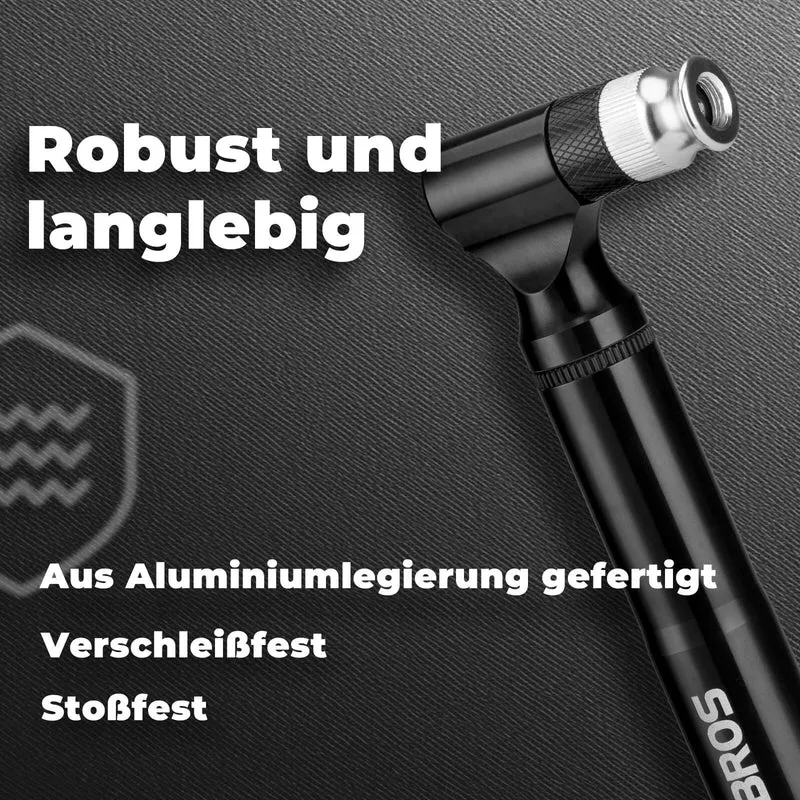 Fahrradpomp 130PSI Tragbar met Halterung Presta & Schrader Ventile