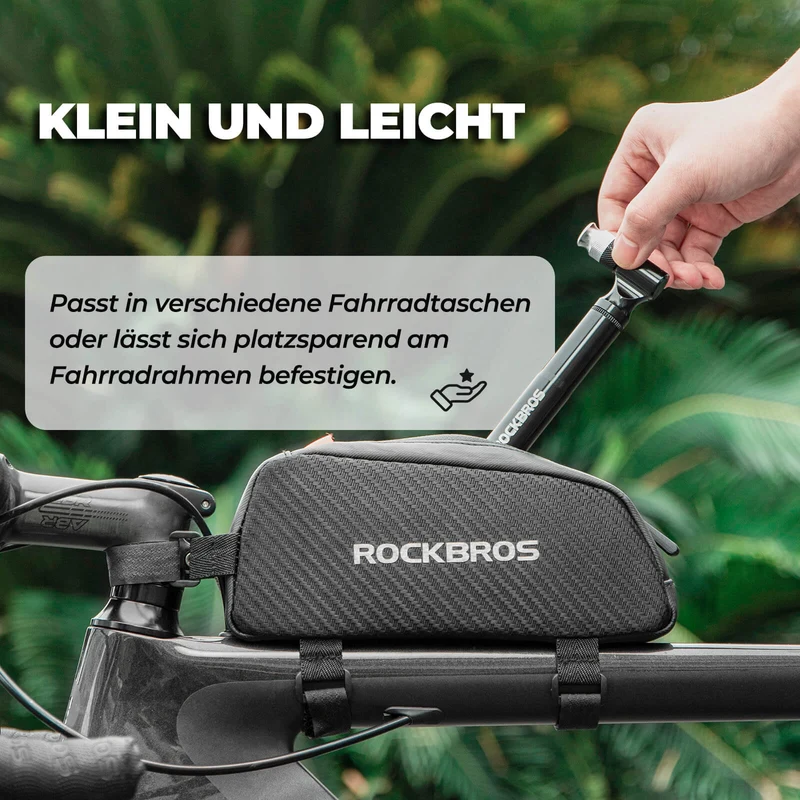 Fahrradpomp 130PSI Tragbar met Halterung Presta & Schrader Ventile