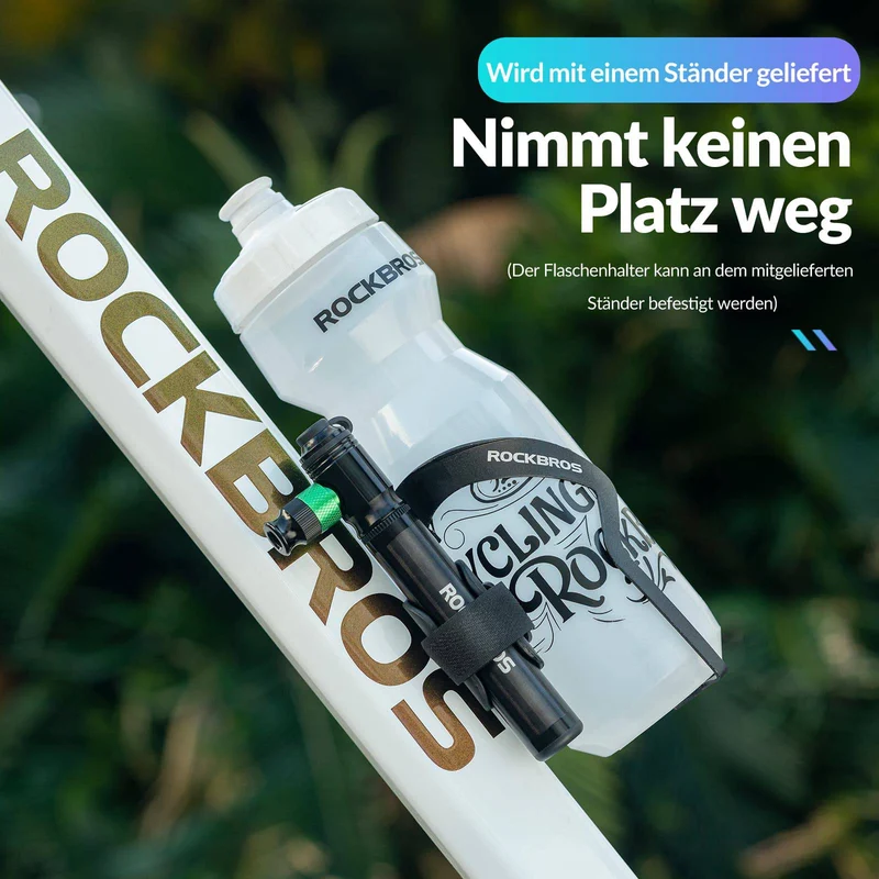 ROCKBROS CO2 Fahrradpumpe 110 PSI Алюмініевы мініпомпа Schwarz