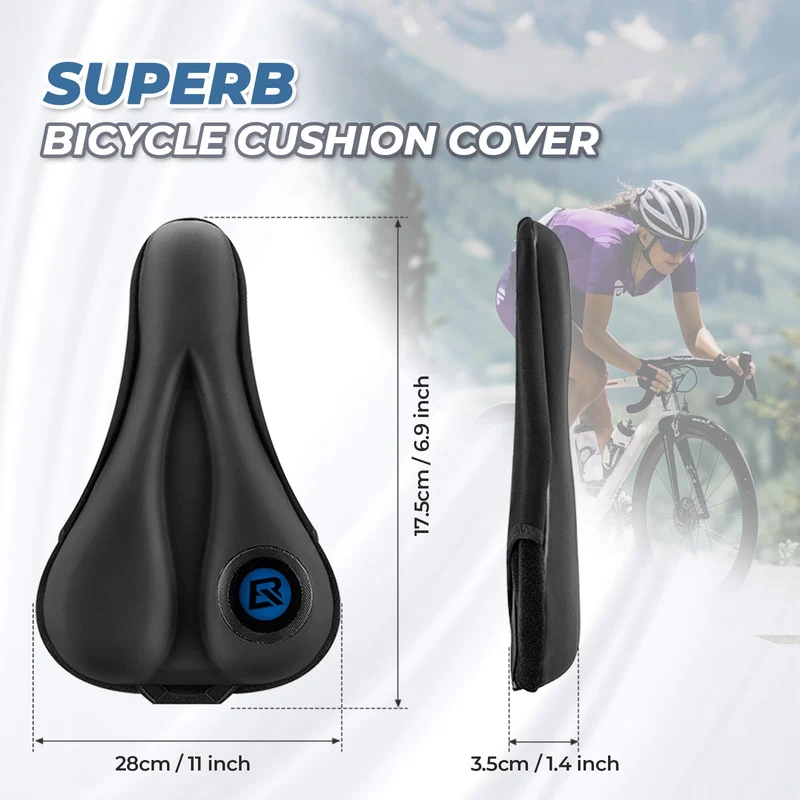 ROCKBROS Fahrrad Sattelbezug wasserdicchtem Fahrradsattel Gelüberzug
