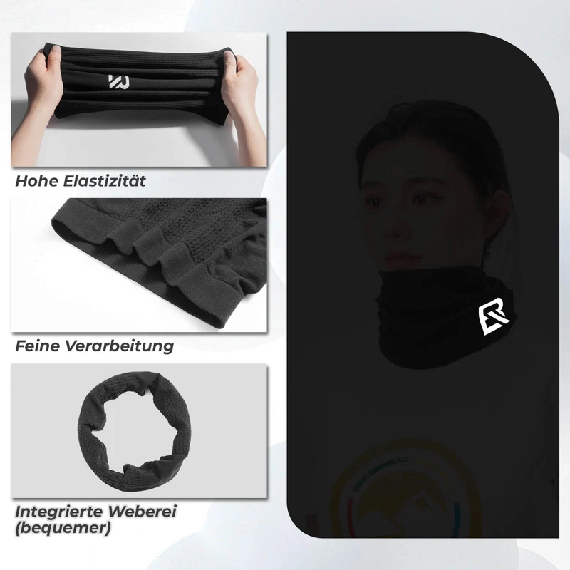 Gesichtsmasker Schlauchschal Atmungsaktiv Elastisch