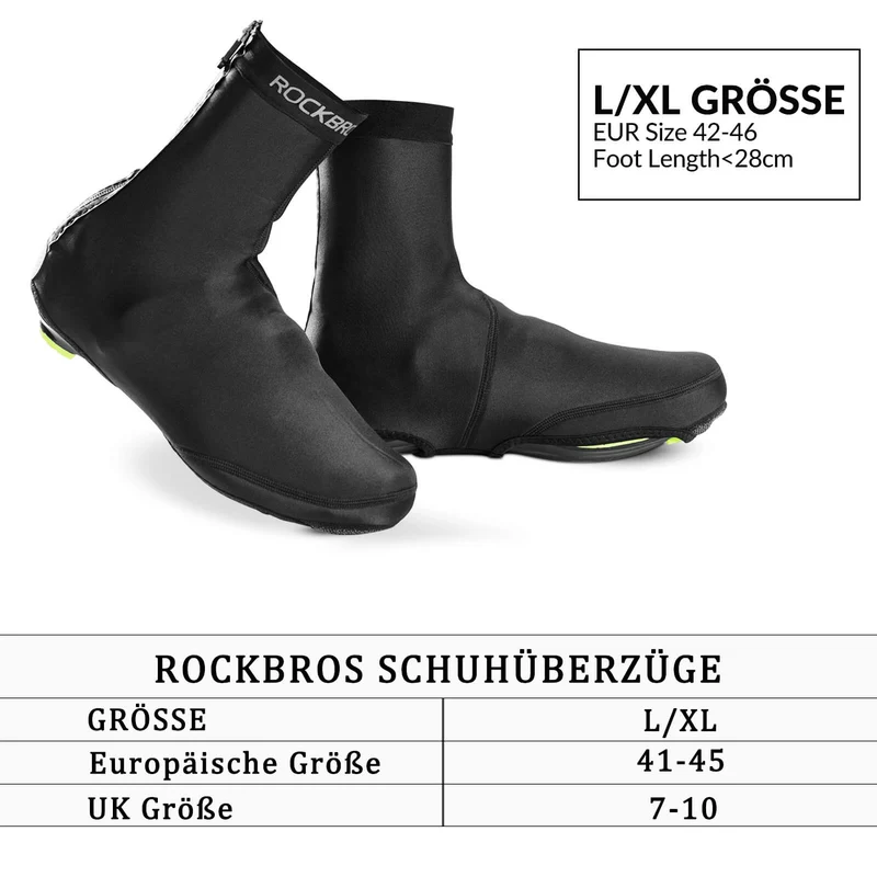 Бахіл ROCKBROS Überschuhe Wasserabweisend Fahrrad Überzieher Winddicht