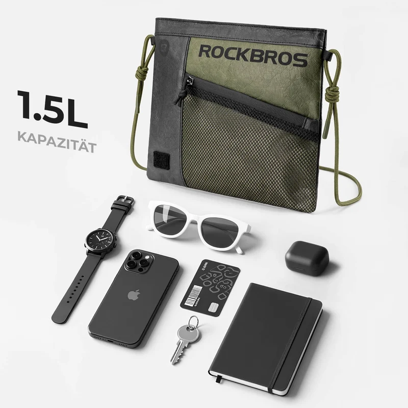2-у-1 Lenkertasche Wasserabweisend mit Schultergurt 1.5 л