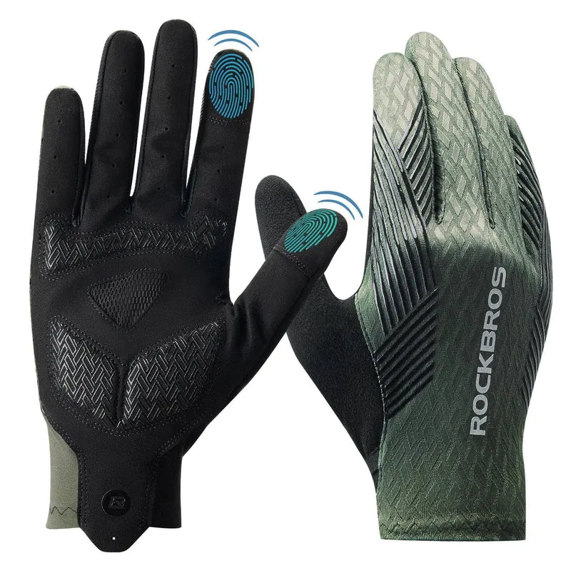 ROCKBROS Fahrradhandschuhe Damen/Herren Touchscreen Anti-Rutsch Dünne