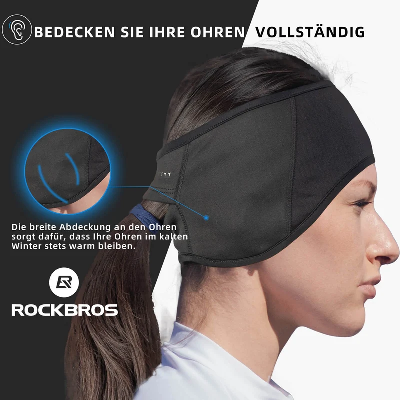 ROCKBROS Winter Thermo Radfahren Ohrwärmer Roerbanden voor mannenfrauen