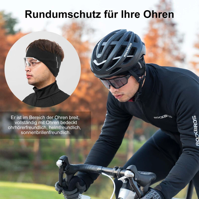 ROCKBROS Winter Thermo Radfahren Ohrwärmer Roerbanden voor mannenfrauen
