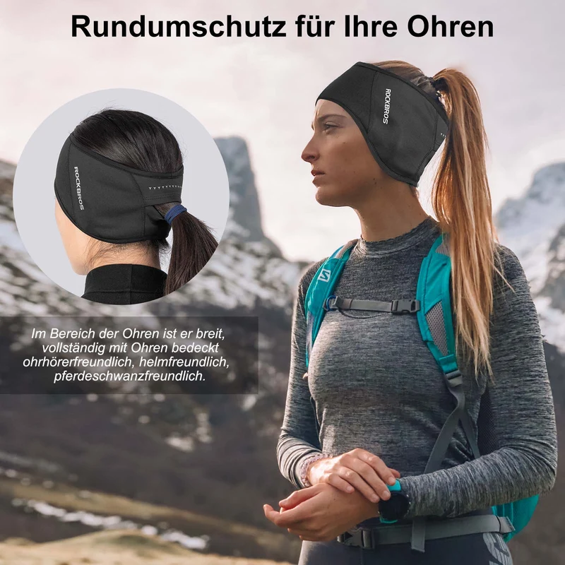 ROCKBROS Winter Thermo Radfahren Ohrwärmer Roerbanden voor mannenfrauen