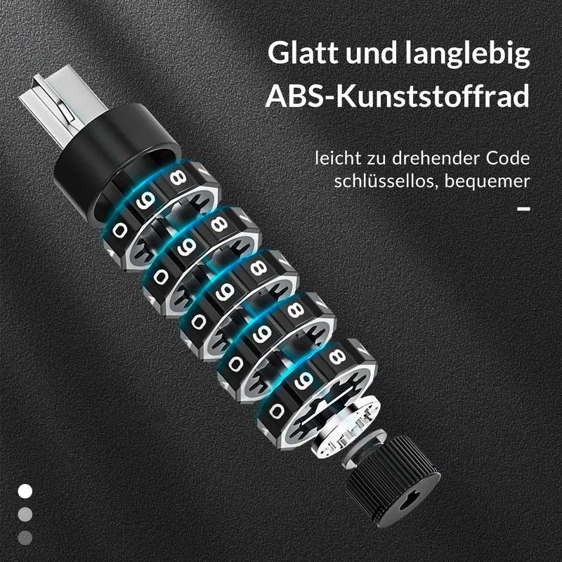 ROCKBROS Fahrradschloss Zahlenschloss 19 mm Dickes