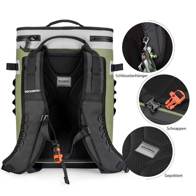 Заплечнік ROCKBROS Kühltasche wasserdicht 20L Isolierte Lunchtasche