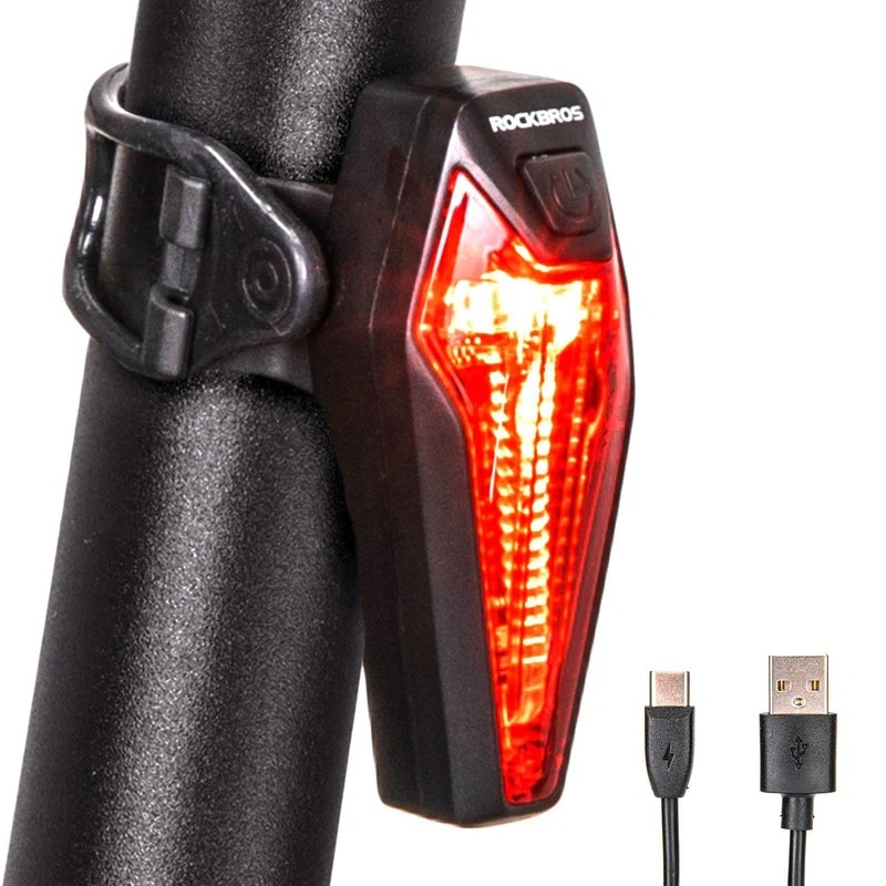 ROCKBROS LED-hinten Fahrradlicht Aufladbarer IPX5 Wasserdicht