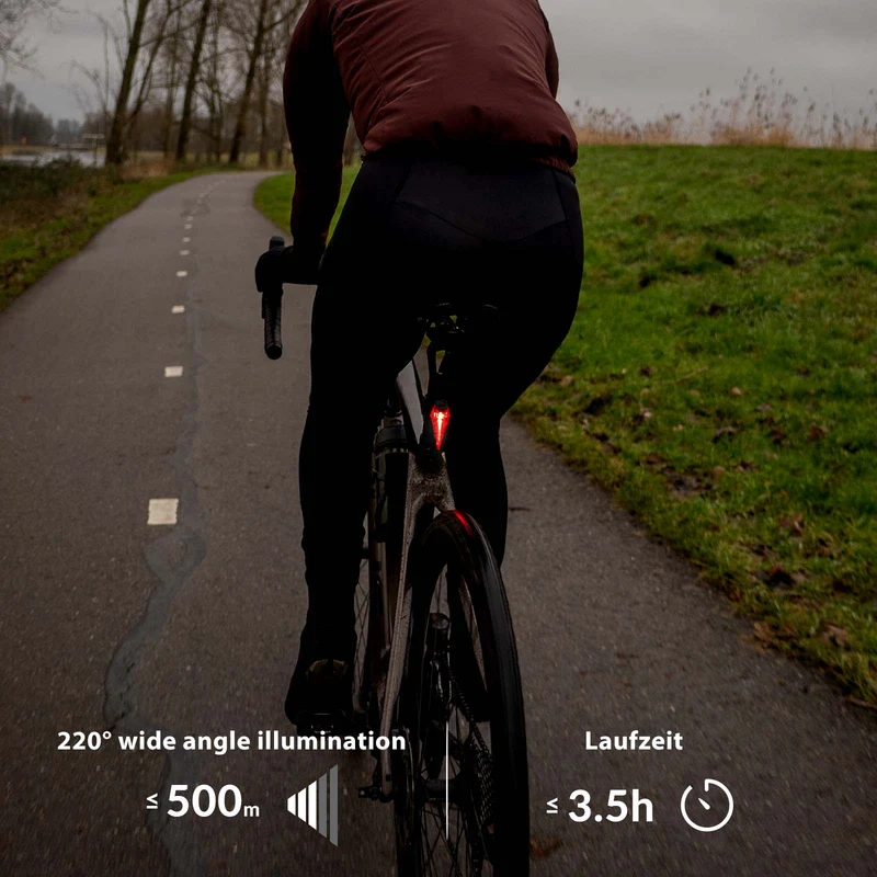 ROCKBROS LED-hinten Fahrradlicht Aufladbarer IPX5 Wasserdicht