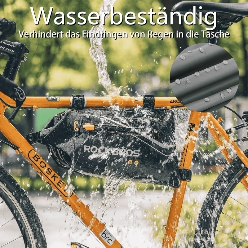 ROCKBROS Fahrrad Rahmentasche wasserdichte Dreiecktasche 3,5L Шварц